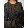Dress "Kaylee" black color with stripes
