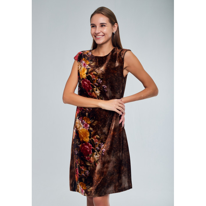 Dress "Modena" chocolate color