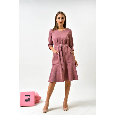 Dress "Meggie" powdery pink color