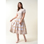 Dress "Valerie" beige and milk color