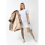 Dress "Ebil-4" milky color with a floral print