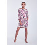 Dress "Koni" milky color with a floral print