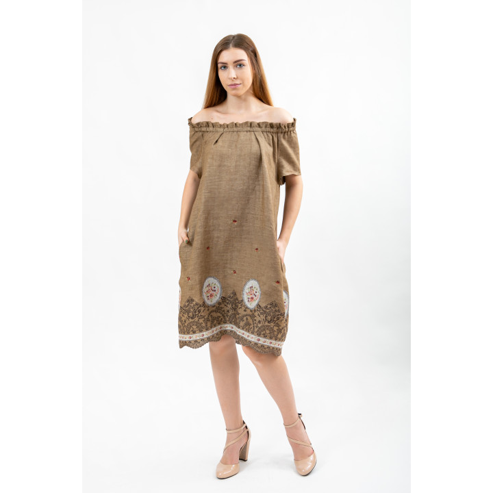 Dress "Adelaide" with embroidery