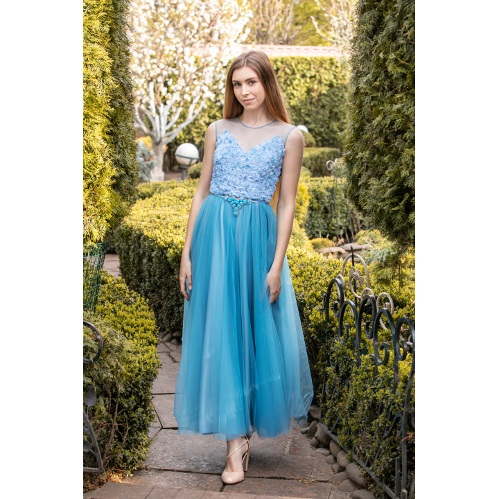 Dress "Vereniya-1" blue coloe