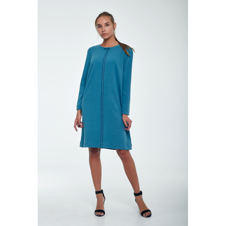 Dress "Shelley-1" dark blue color