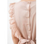 Dress "Courtney" peach color with macrame