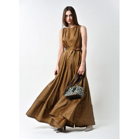 Dress "Briana" brown color