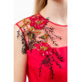 Dress "Vereniya-1" bright scarlet color