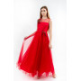 Dress "Vereniya-1" bright scarlet color