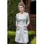 Dress "Zafira" black color with dots