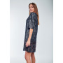 Dress "Tiffani" dark gray color