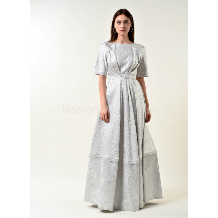 Dress "Briana-2" silver color
