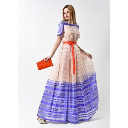 Dress "Victoria" peach-lilac color