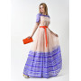 Dress "Victoria" peach-lilac color