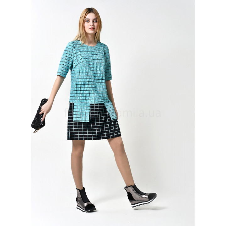 Dress "Ebil-5" turquoise color