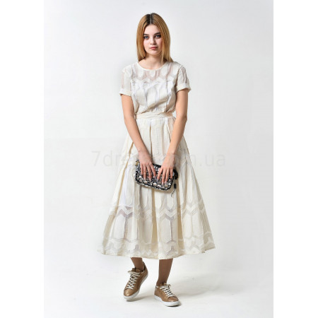 Dress "Valerie" milky color