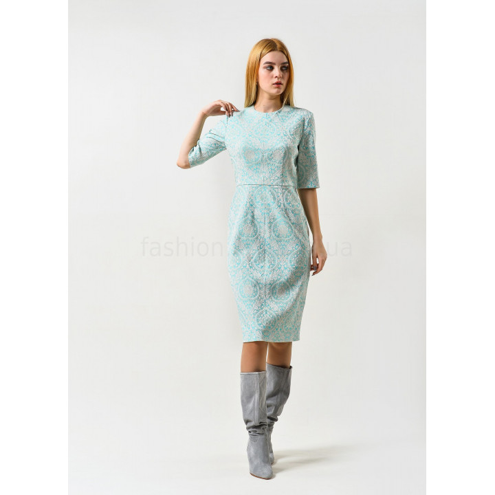 Dress "Prato" turquoise color