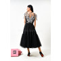 Dress "Alla" black color with lace
