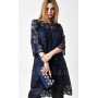 Dress "Cheriz" dark blue color