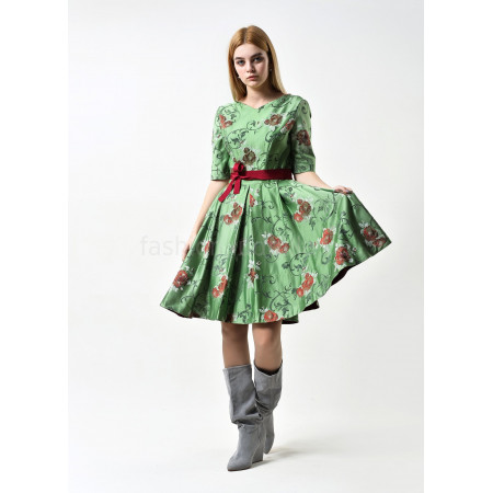 Dress "Irene" green