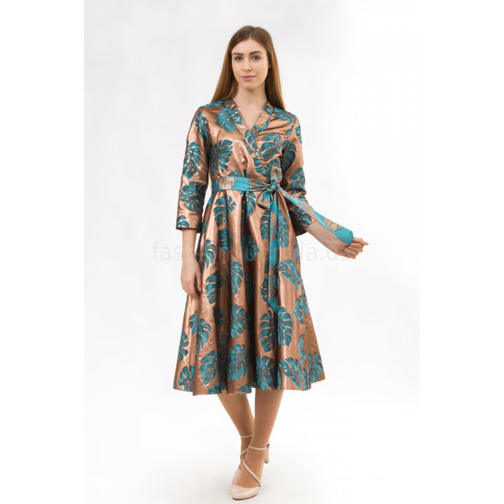 Dress "Joan" in bronze color