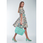 Dress "Irene" with plant print