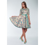 Dress "Irene" with plant print