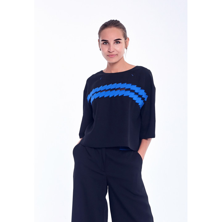 Sweatshirt "Aisha" black color