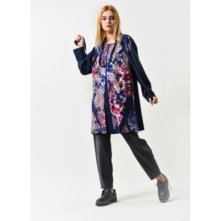 Tunic "Kitty" with author's print