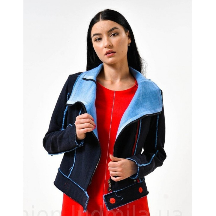 Jacket "Vida" blue color
