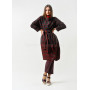 Coat "Ches" gray-red color
