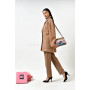 Short coat "Miranda" beige color