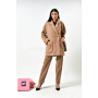 Short coat "Miranda" beige color
